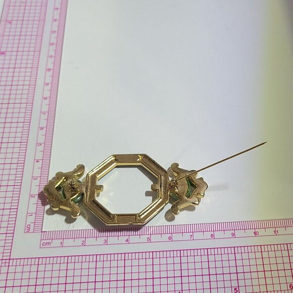 Dramatic Art Deco Style Vintage Brooch - Picture 4 of 10